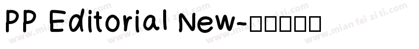 PP Editorial New字体转换